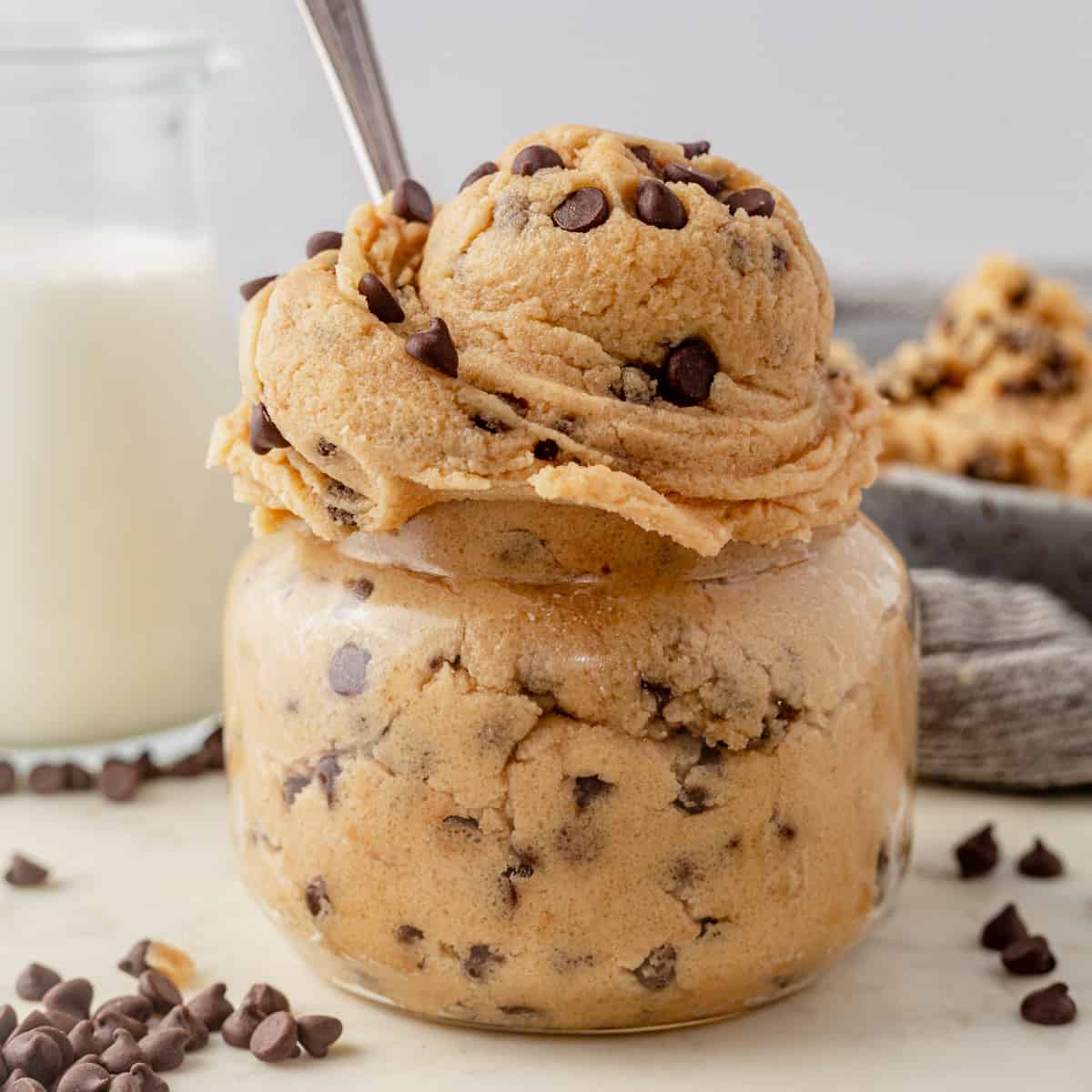 Edible Cookie Dough Closeup