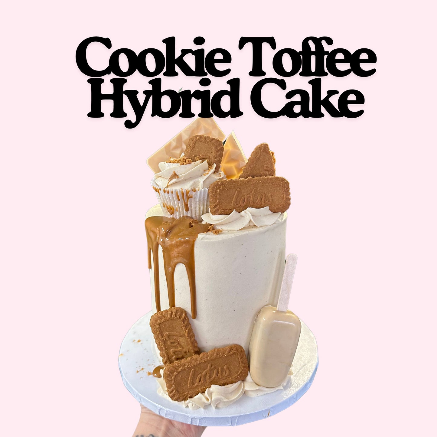 Cookie Toffee Hybrid Cake RECIPE