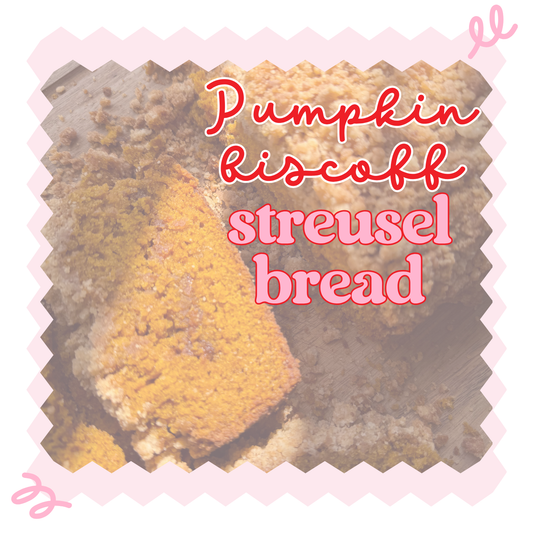 Pumpkin Biscoff Streusel Bread