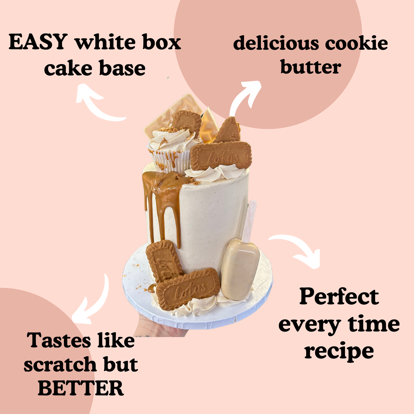 Cookie Toffee Hybrid Cake RECIPE