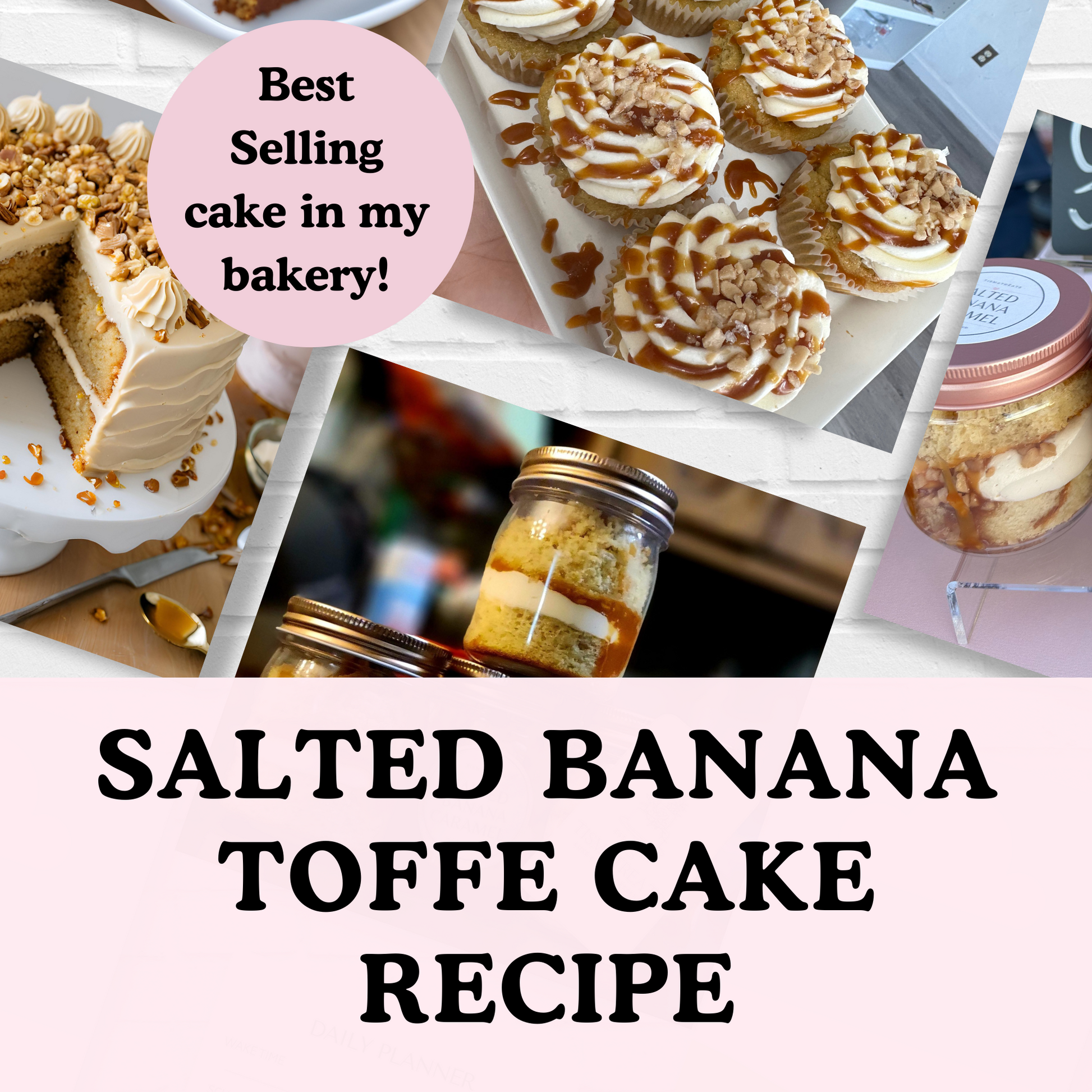 Salted Banana Toffee Cake